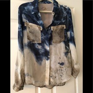 Tie Dye Miracle Body Button Down